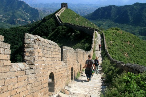Along the Great Wall of China